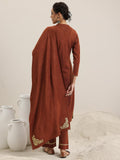 Libas Women'S Wool Blend Kurta Set (48766W_Rust Rust Xl