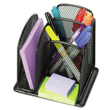 Safco Products 3250BL Onyx Mesh Mini Desktop Organizer (Qty. 1), Black