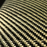 KARBXON - 1M Wide (39.8 in) Carbon Fiber Aramid Fabric - Yellow - 3K - 240g/meter - Twill Weave - Advanced Fiber Cloth - Wide He