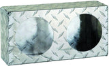 Buyers Products LB6123ALDT Dual Round Light Box, Diamond Tread Aluminum