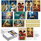 Motiskyy 50 Pcs Thanksgiving Cards for Employees & Customers Pumpkin Leaves Thanksgiving Appreciation Cards Message Inside with 