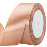 ATRBB 25 Yards 1-1/2 inch Wide Satin Ribbon Perfect for Wedding,Handmade Bows and Gift Wrapping(Mocha Mousse)