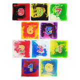 Art3d 10-Tile Sensory Room Tiles Multi-Color Liquid Encased Floor Playmat Kids Play Floor Tiles, 19.7 Large Tile 27 Sq.Ft