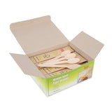 Gmark Disposable Wooden Spoons Paper Wrapped | Pack of 100-6.5 Spoons | 100% All-Natural, Eco-Friendly, Biodegradable, and Compo