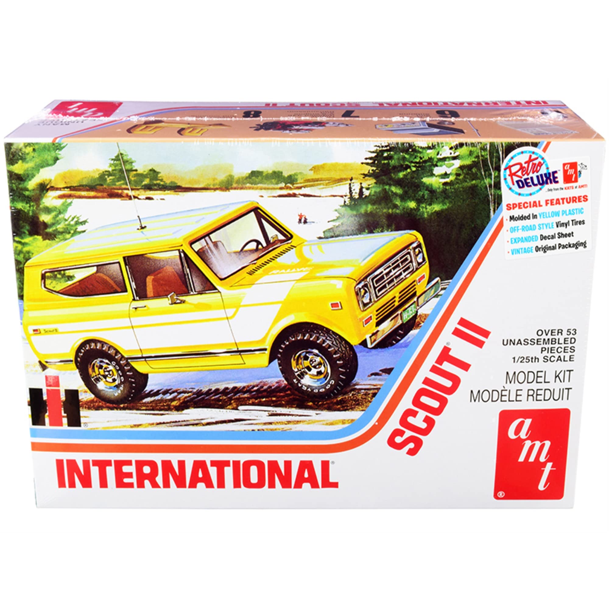 Amt 1977 International Harvester Scout Ii 1:25 Scale Model Kit