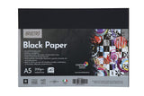 Brustro Black Paper - 200 Gsm A5 Pack Of 2 (40 Sheets Each Pack)