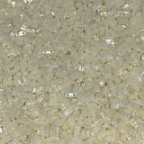 Miyuki Half Tila Beads - 2 Hole Rectangle Beads, 5x2.3x1.9 mm, 5 Grams Glass Beads Ceylon Cream (HTL592)