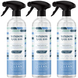 Therapy Clean Window & Glass Cleaner 24 oz. (3-Pack) - Streak-Free, Ammonia-Free Mirror, Shower & Car Window Cleaner Spray for I
