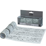 Brustro Washi Masking Tapes Diy Colouring Tapes, 50 Mm X 5 Mtrs (Set Of 3)