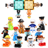 Large Magnetic Figures, 3 Inches Community Figures Set, 12 Pieces Magnetic Play People Magnet Building Toys for Kids Ages 3 4 5 