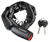 Schwinn Reflective Chain Key Lock For Bike, 3 Feet X 8Mm Anti Theft Bicycle Lock, Security Level 4