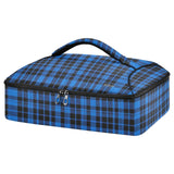 SyXIOP Insulated Casserole Carrier Bag Vintage Buffalo Plaid Checked Royal