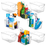 ClearSpace Clear Plastic Storage Bins - Perfect Kitchen Organization and Storage or Pantry Storage - Fridge Organizer, Pantry Or