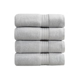 Light Grey Bath Towels - 100% Cotton 4 Pack 54x27 Bath Towel Set - Lightweight, Absorbent, Quick-Dry Towels for Bathroom