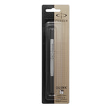 PARKER QUINK Rollerball Pen Ink Refill, Medium, Black, 1 Count