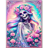 igoodom Diamond Art Kits for Adults, Skull Diamond Painting Kit, Full Drill Round Skull Diamond Art Kits, DIY Gem Art and Crafts