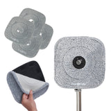 True & Tidy 4Pack 9 inch Extra Thick Microfiber Mop Pad Refill for SPIN800 TrueClean Mop & Bucket Square Mop, Compatible with 