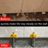 10 Packs Wall Tile Leveling Apparatuses Portable Tile Lifting Tool Adjustable Height Locator For Building Walls & Floors, Doors