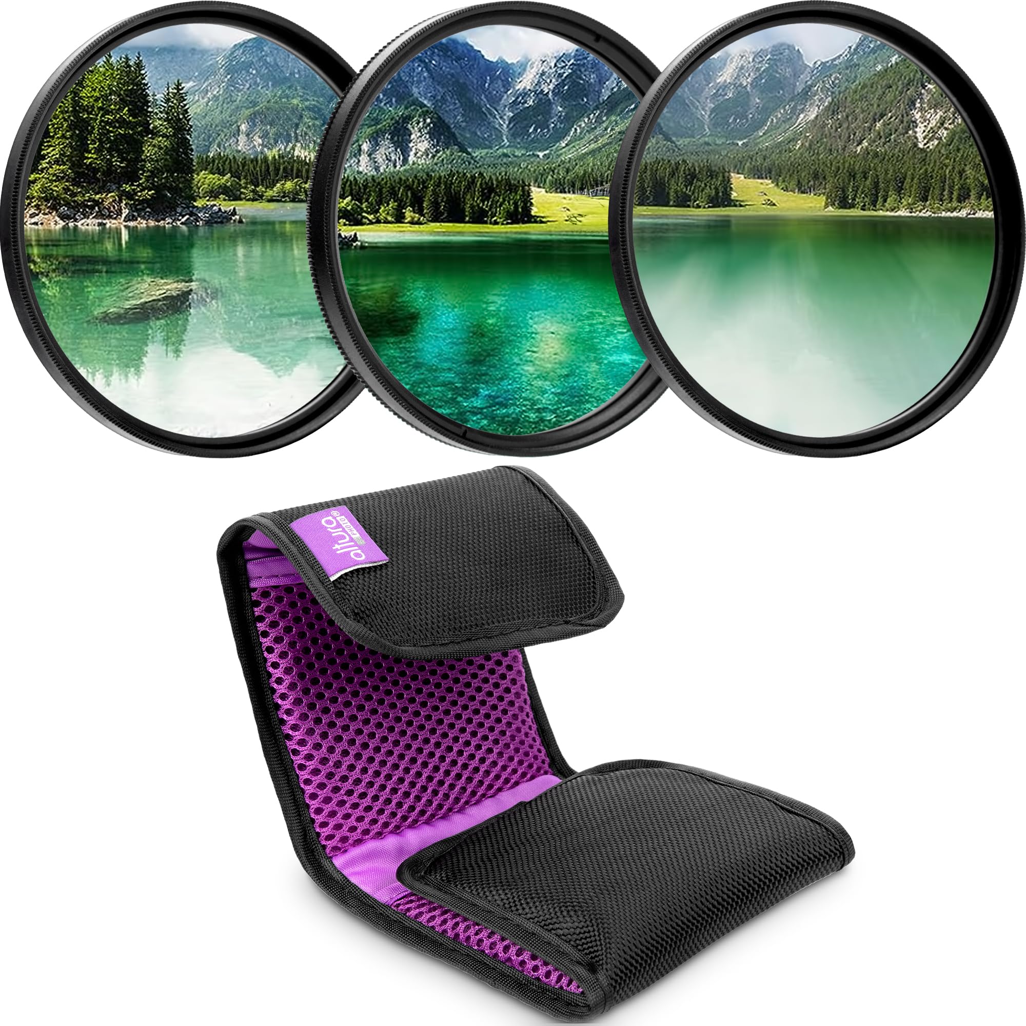 Altura Photo 62MM Lens Filter Kit - includes 62MM ND Filter, 62MM Polarizer Filter, 62MM UV Filter - UV, CPL Polarizing Filter, 
