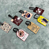 Vprint Quality Custom Luggage Tag With Photo & Name Size (2.75X3.5 Inches) Set Of 4