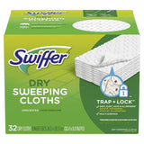 Swiffer Sweeper Dry Sweeping Cloths, Mop and Broom Floor Cleaner Refill, Unscented, 32 Count