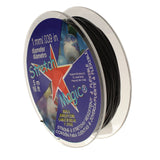 Stretch Magic Pepperell SMJ35 1mm Stretch Magic Bead and Jewelry Cord, 5m, Black