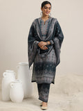 Libas Women'S Wool Blend Kurta Set (48768W_Grey Grey Xl