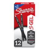 SHARPIE S-gel, gel Pens, Medium Point (07mm), Blue Ink gel Pen, 12 count