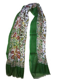 Soft Viscose Cotton Modal Stole Green