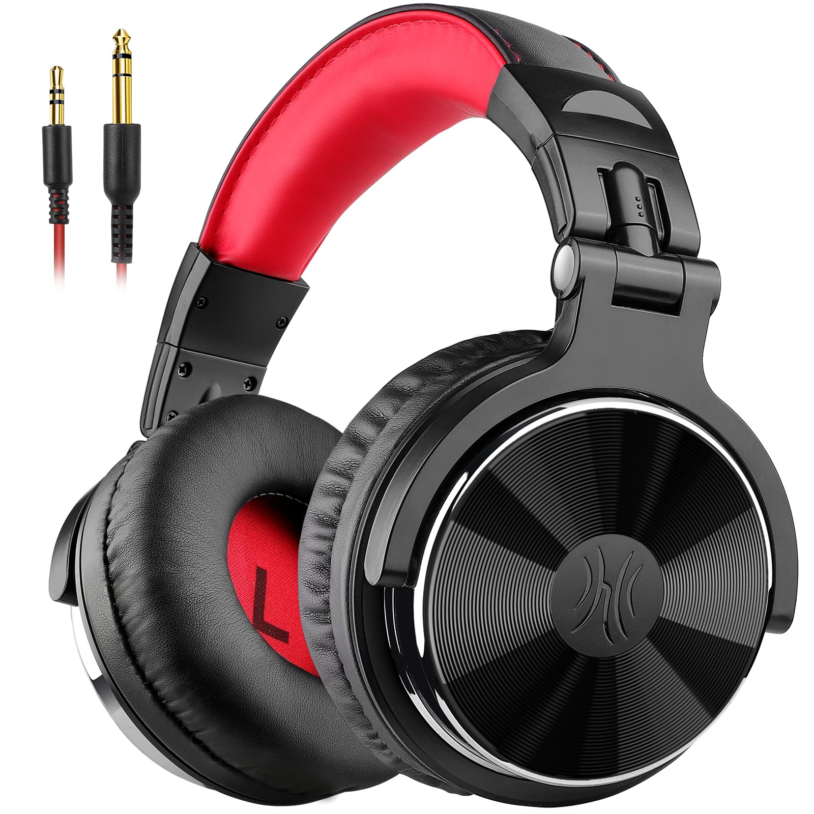 Oneodio Over Ear Headphone, Wired Bass Headsets With 50Mm Driver, Foldable Lightweight Headphones With Shareport And Mic For Rec