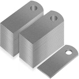 Hicarer 30 Pcs Steel Weld Tab Universal Shock Mount Flat Tab Brackets 1 W, 2-3/8 H, 3/8 Hole, 1/8 Thickness, Steel Gusset Weldin