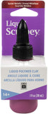 Liquid Sculpey Liquid Polymer OvenBake Clay, Garnet Red Metallic, 1 oz. bottle, Great for jewelry, holiday, DIY, mixed media, w