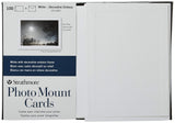 Strathmore Photo Mount Cards, White with Decorative Border, 5x6.875 inches, 100 Pack, Envelopes Included Custom Greeting Cards