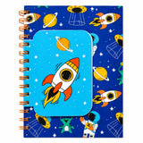 Mudrit Space Adventure Kids Journal Diary A5 Spiral Notebook For Boys & Girls | 160 Pages, 100 Gsm NoBleed Paper, LayFlat | 