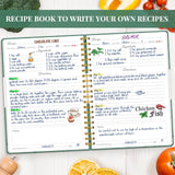 LuBudingJoy Blank Recipe Book to Write in Your Own Recipes. Sprial Hardcover Blank Cookbook, Recipe Journal Hold 150 Recipes(Dar