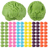 Gilprop 96 Pcs Brain Shaped Erasers Bulk 1 Inch Mini Brain Rubber Pencil Erasers Fun Classroom Supplies Birthday Halloween Party