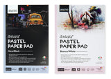 Brustro Artists Pastel Paper Pad, Set Of 2, 24 Sheets (160 Gsm) Each, Colour - Black & White, Size - 3.5 X 5.5 | Ideal For Paste