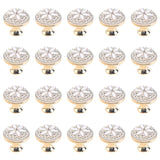 Bitray Pull Handle Flower Shape Cabinet Drawer Door Knob with Screws, Pack of 20