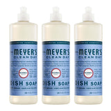 MRS. MEYERS CLEAN DAY Liquid Dish Soap, Bluebell Scent, 16 Fl Oz Bottle 3 Pack