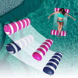 2-Pack Swimming Pool Float, Multi-Purpose Inflatable Pool Hammock (Saddle, Lounge Chair, Drifter), Water Hammock Lounge, (Navy B