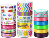 SANNIX 20 Pieces 40 Yards Easter Ribbon, 3 Size Grosgrain Ribbons Eggs Bunny Carrot Spring Flower Craft Ribbon for Gift Wrapping