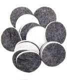 Playfully Ever After Charcoal Gray & White Craft Felt Circles (2 Inch 58pc)