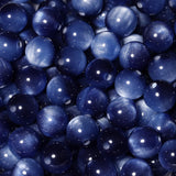 NITOPUPU 100Pcs 8mm Royal Blue Cat Eye Beads with Glitter Powder Round Resin Beads for Jewelry Making DIY Bracelets Necklace Ear