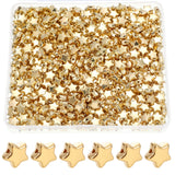 400 Pcs Star Spacer Beads 12 mm Star Shaped Charm Large Hole Loose Beads for Jewelry Bracelets Crafts DIY Making(Gold)