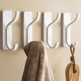 pickpiff Adhesive Wall Coat Hooks - Heavy Duty Stick-On Door Hanger, Metal Hook for Hanging Towel,Purse, Robe, Backpack, Jacket,