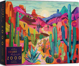 Elena Essex 2000 Piece Puzzle - Desert Hideout, 2000 Piece Puzzle for Adults, Puzzles for Adults, Cool Cactus National Parks, Si
