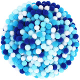 SEPGLITTER Blue Pom Poms Balls, 1000Pcs 1 cm/0.4 inch Hanukkah Blue Color Pom Poms for Chanukah Christmas Winter Summer Holiday 