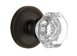 Grandeur, Single Dummy, Timeless Bronze, Newport Rosette with Chambord Crystal Knob, 821899