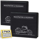 CANOPUS Car Registration and Insurance Holder, Car Document Holder, Vehicle Registration and Insurance Card Holder, Wallet for A