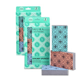 Skura Style x Eva Mendes Smart Kitchen Dish Sponges (Bulk 6 Pack) | Odor Free Non-Scratch Scrub Pad | Household Scrubber for Sin